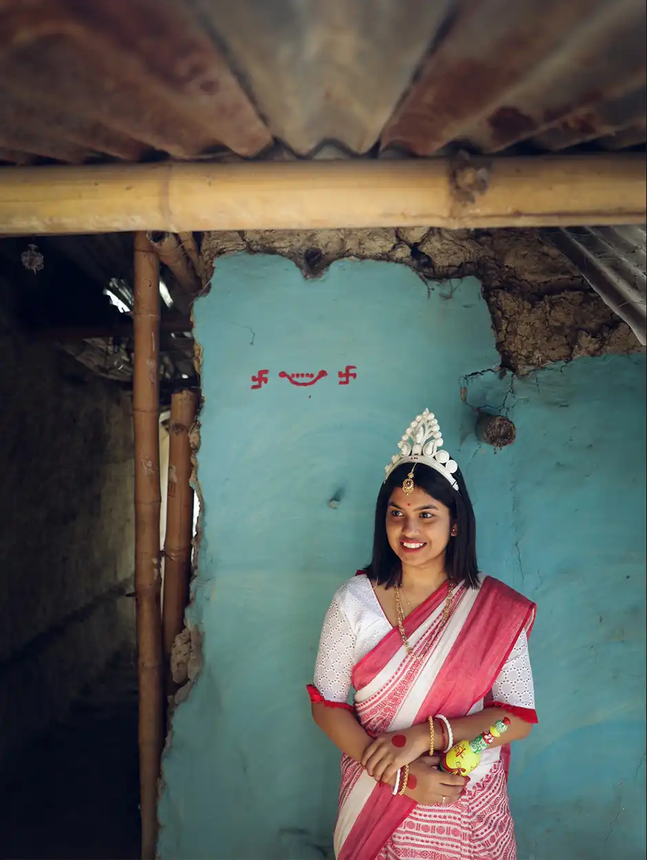 bengali bride portrait